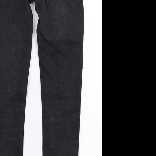 H&M Womens Black  Denim Jegging Jeans Size 6 L27 in