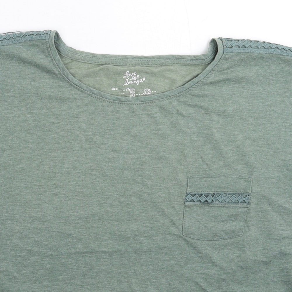 Primark Womens Green   Basic T-Shirt Size 16