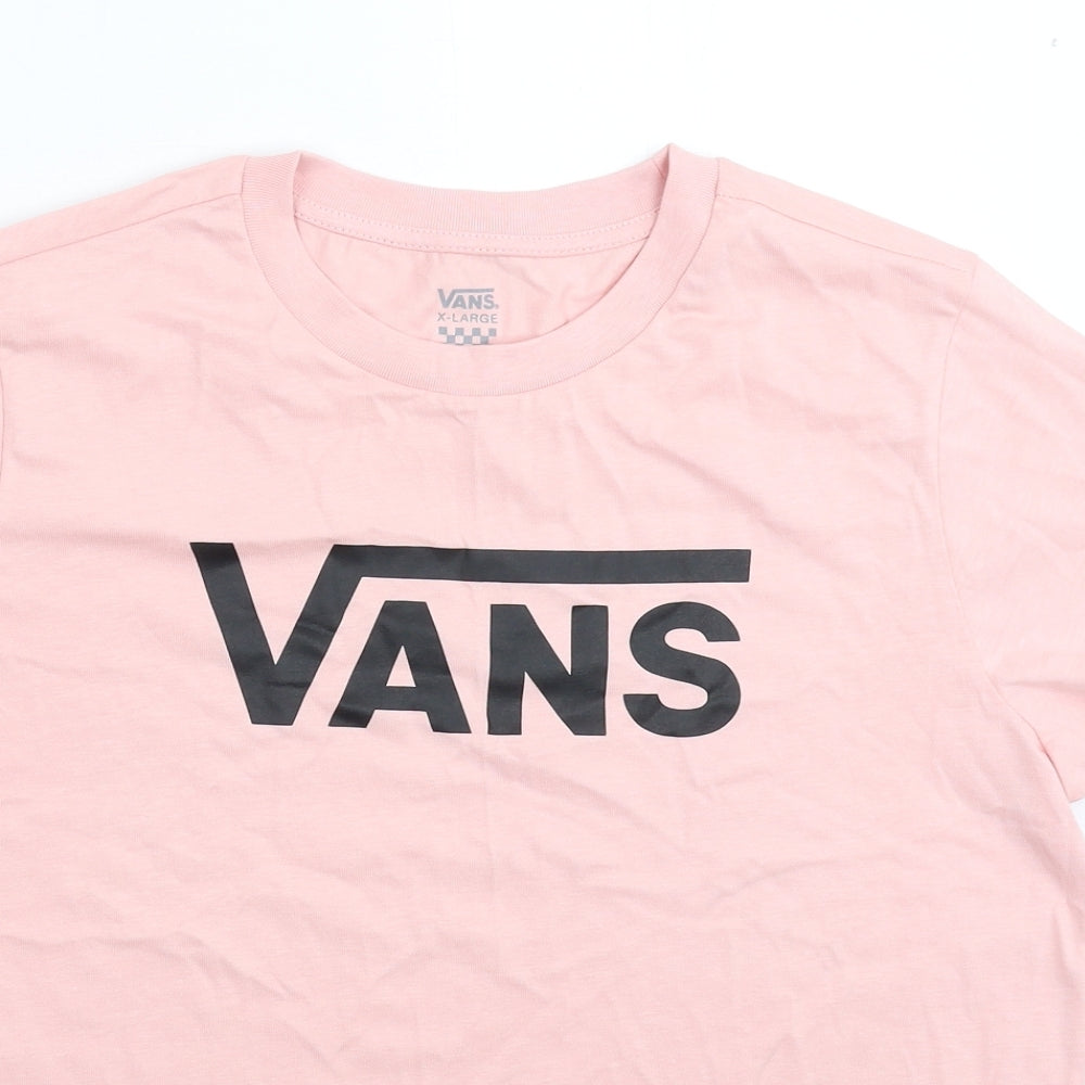 VANS Womens Pink   Basic T-Shirt Size XL