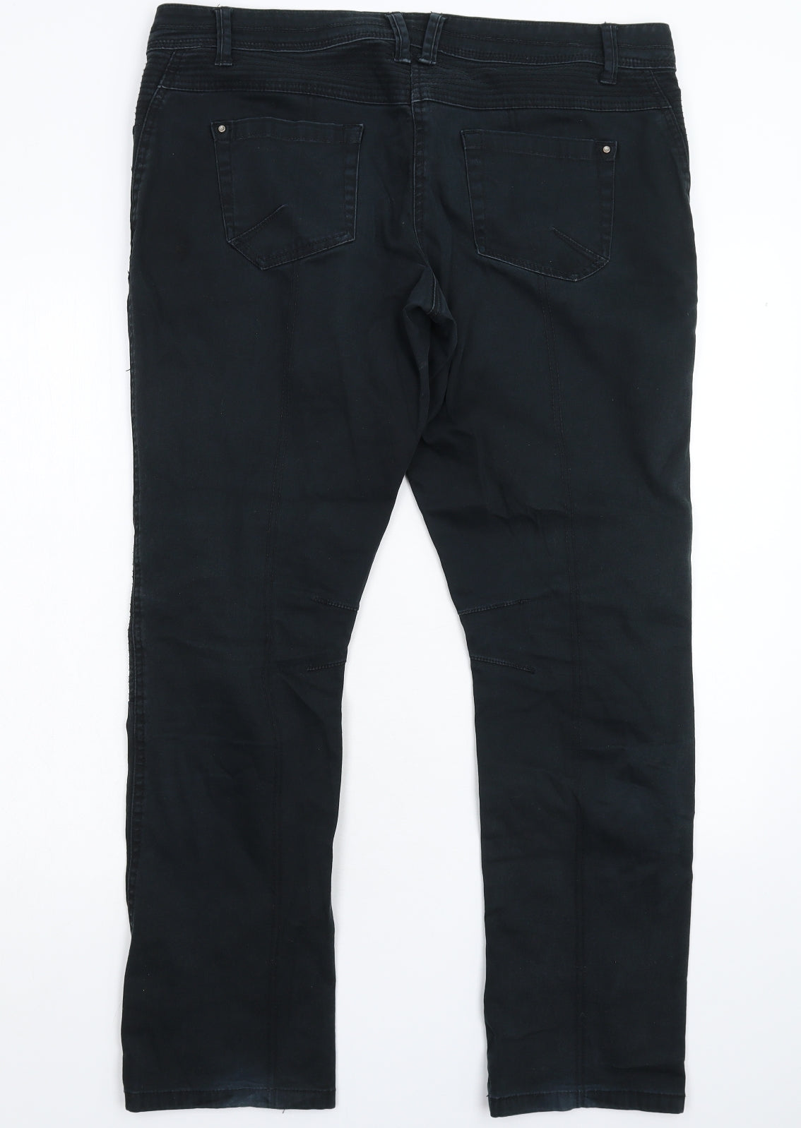 George Womens Blue  Denim Straight Jeans Size 16 L30 in