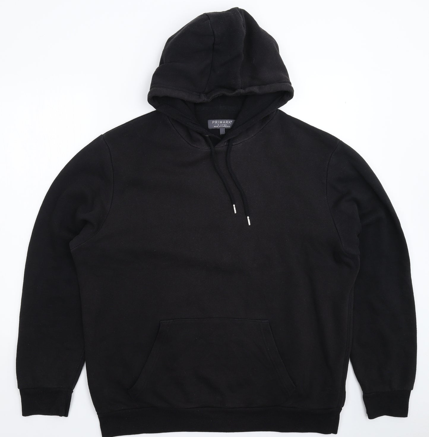 Primark Mens Black   Pullover Hoodie Size XL