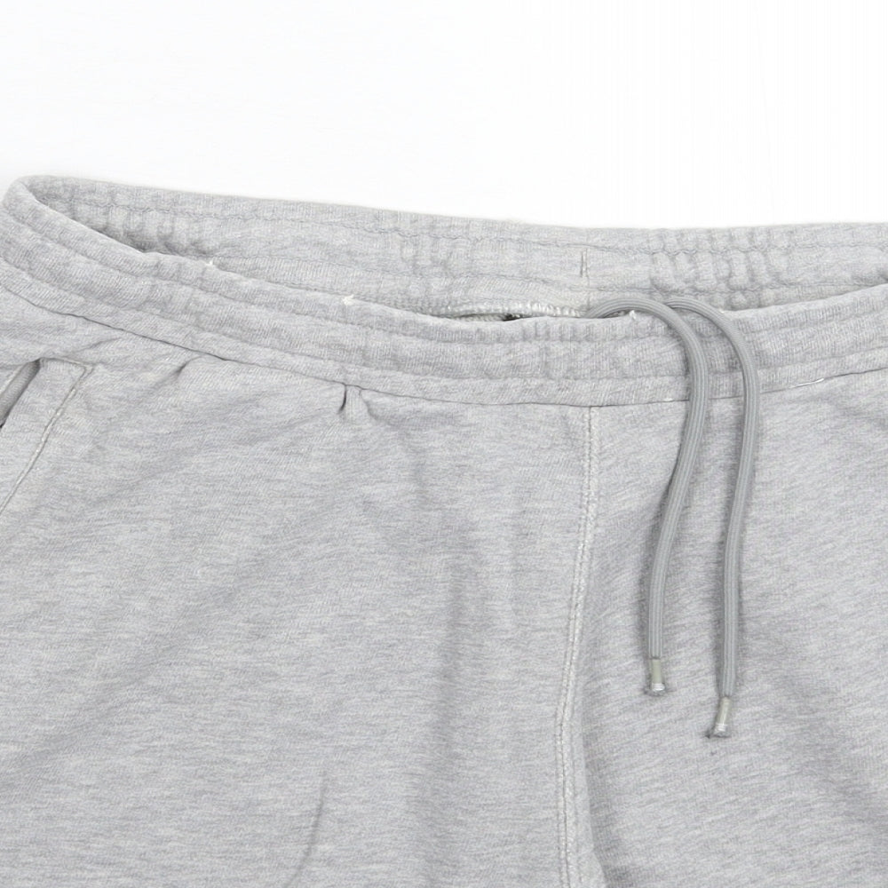 adidas Mens Grey Striped  Sweat Shorts Size L