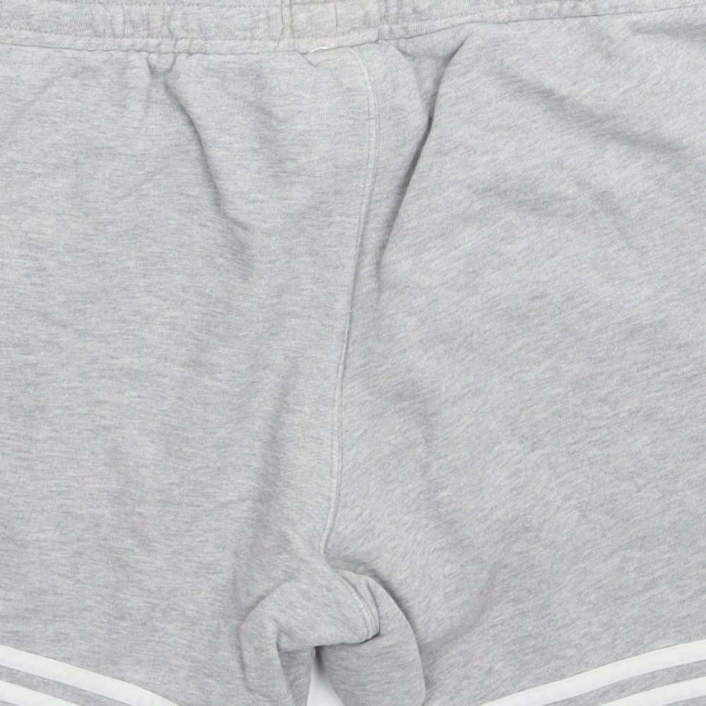 adidas Mens Grey Striped  Sweat Shorts Size L