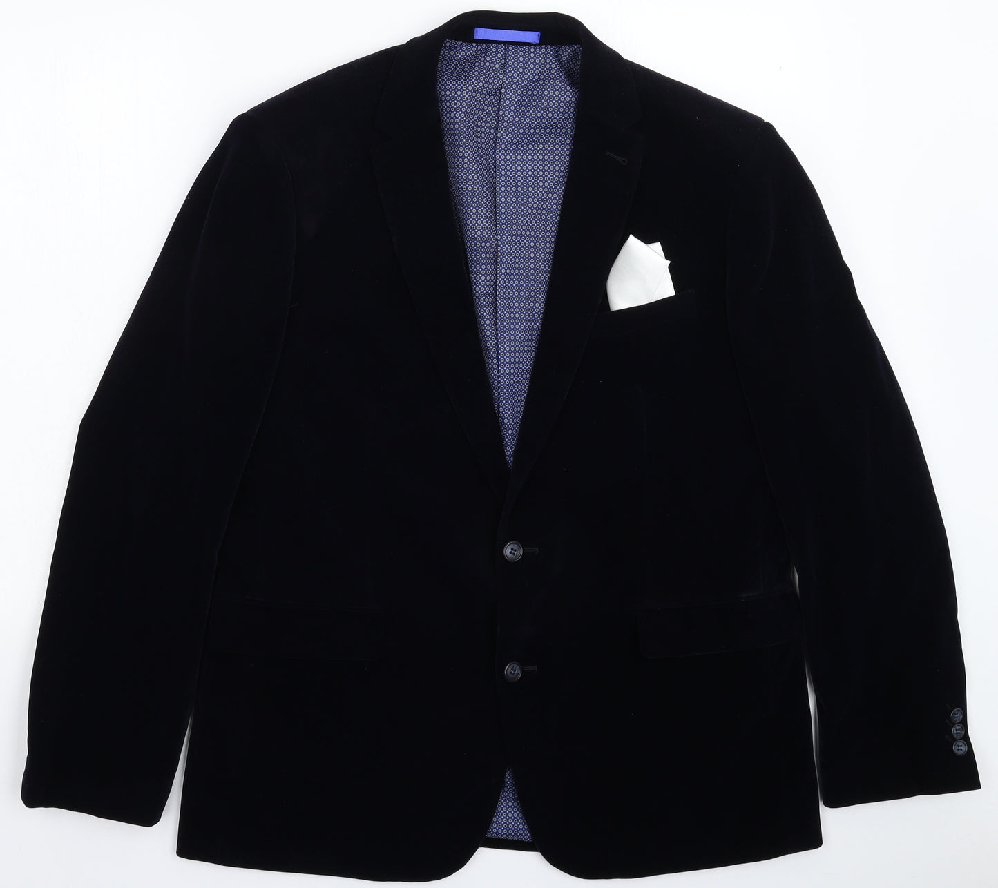 Fellini Mens Blue   Jacket Suit Jacket Size 44