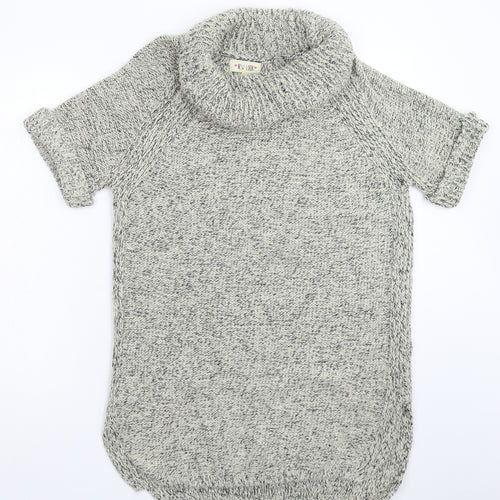 New Look Womens Grey  Knit Jumper Dress  Size L