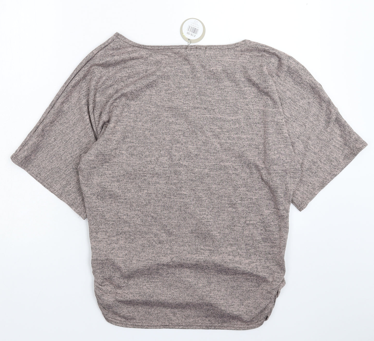 Apricot Womens Grey  Knit Basic T-Shirt Size 14