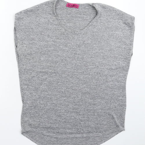 Boohoo Womens Grey   Basic Tank Size L