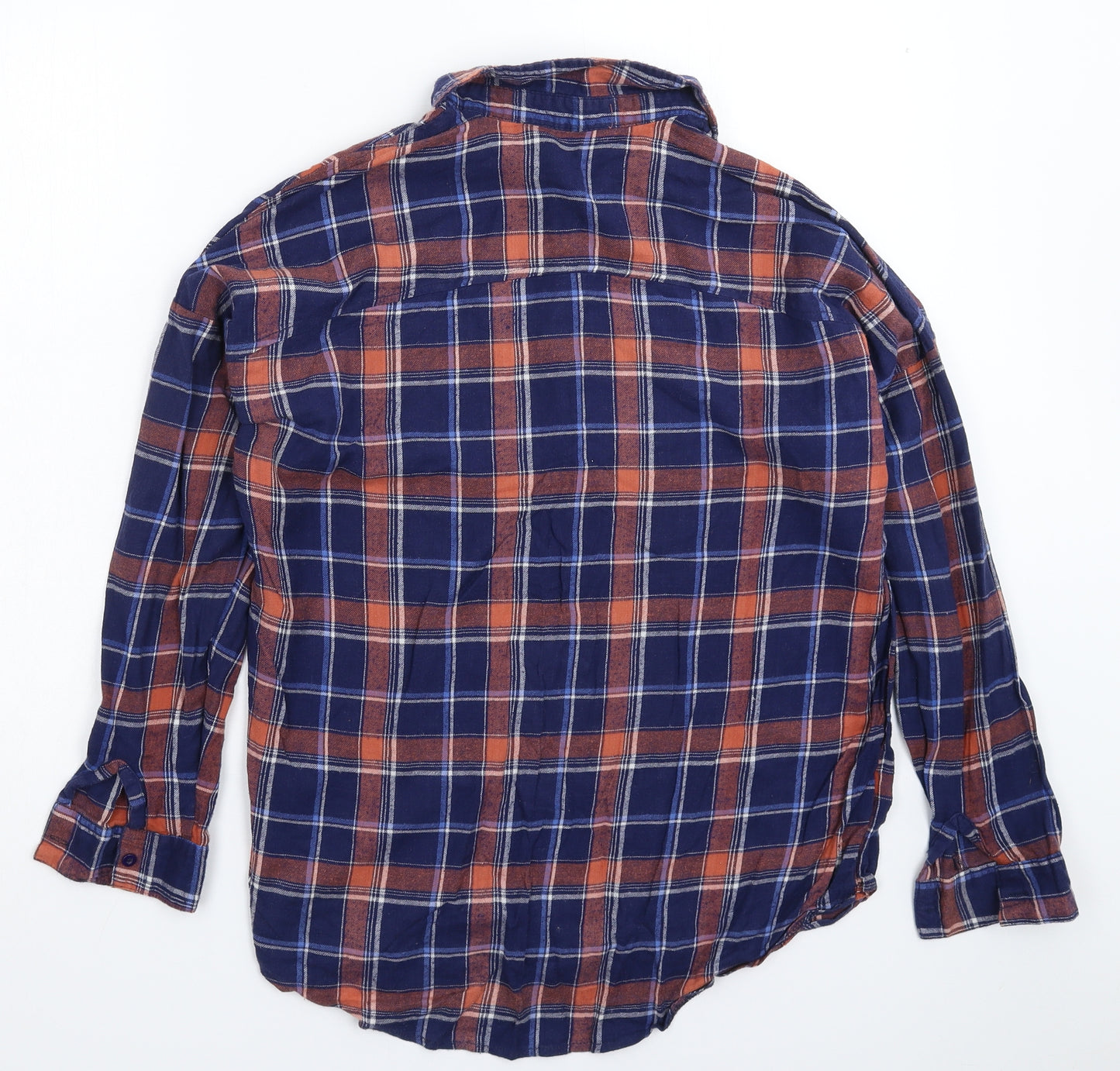 New Look Womens Multicoloured Check  Basic Button-Up Size 12