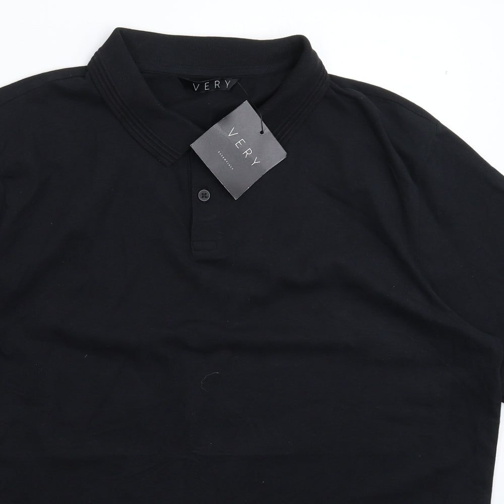 Very Mens Black    Polo Size XL