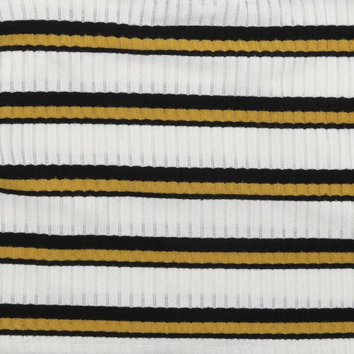 Topshop Womens Multicoloured Striped  Pullover Jumper Size 4