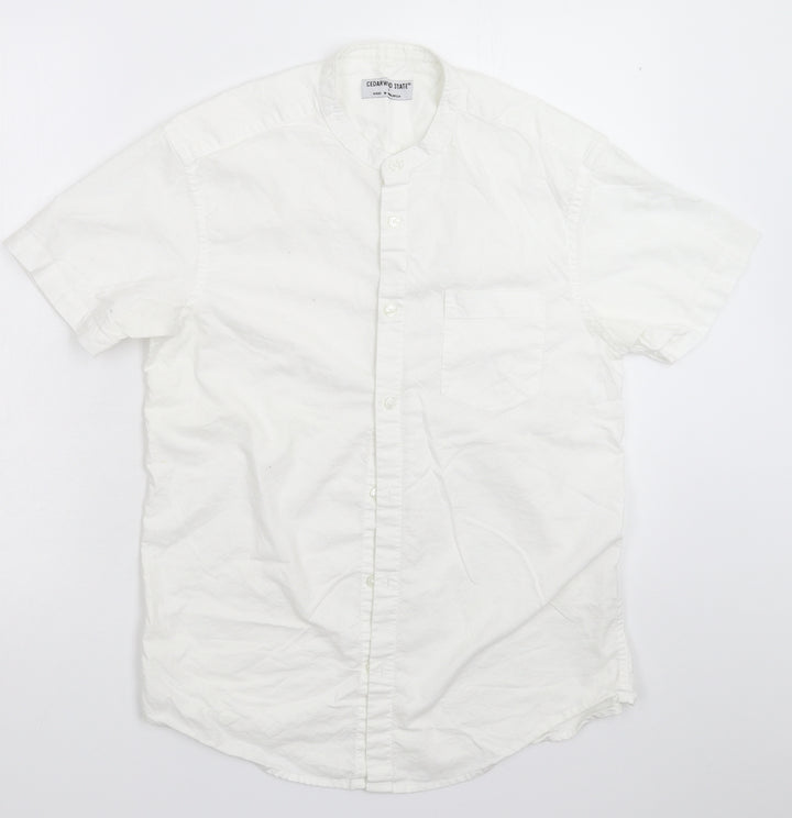 Cedar Wood State Mens White    Button-Up Size M