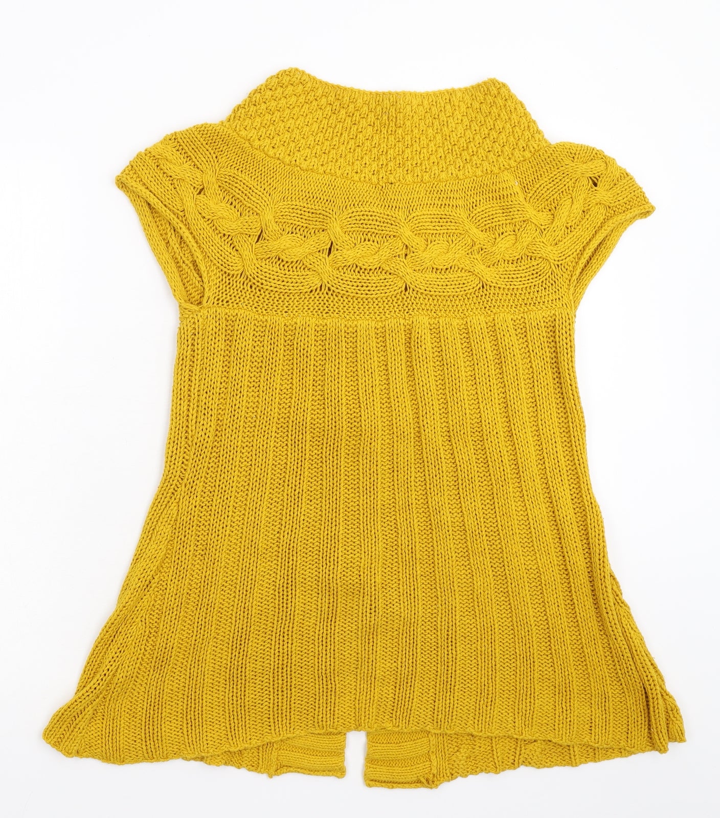 Lakeland Womens Yellow  Knit Cardigan Jumper Size 10