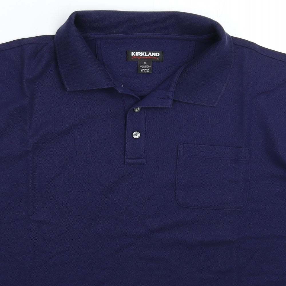 Kirkland Mens Blue    Polo Size XL