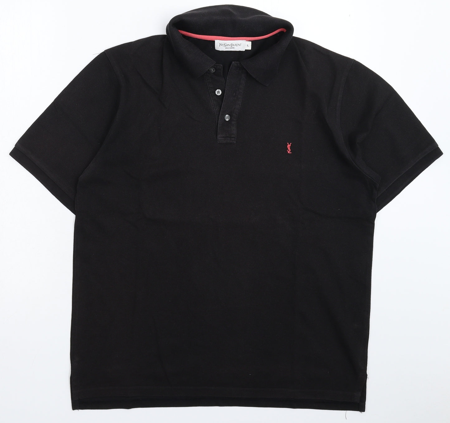 Yves Saint Laurent Mens Black    Polo Size XL