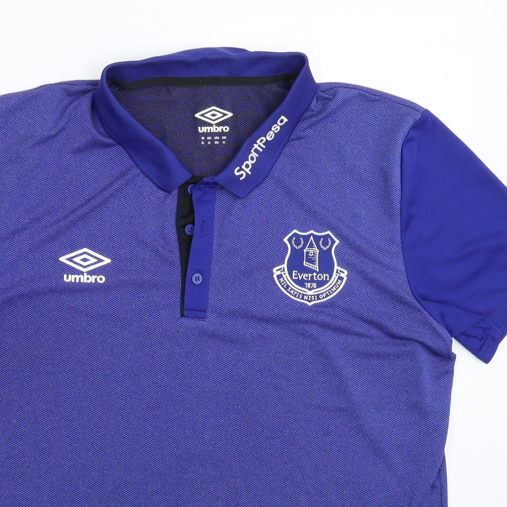 Umbro Mens Blue   Jersey Polo Size XL  - Everton