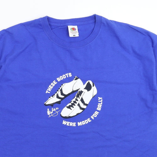 Fruit of the Loom Mens Blue    T-Shirt Size XL
