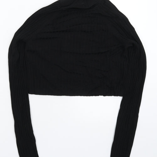 Topshop Womens Black  Knit Pullover Jumper Size 12