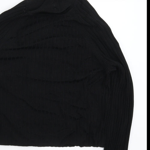 Topshop Womens Black  Knit Pullover Jumper Size 12