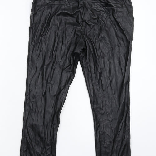 South Womens Black   Cropped Trousers Size 12 L23 in