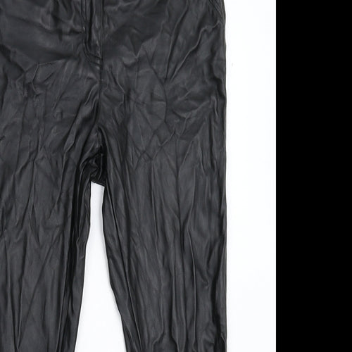 South Womens Black   Cropped Trousers Size 12 L23 in