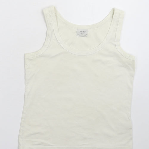 NEXT Womens White   Basic Tank Size 14