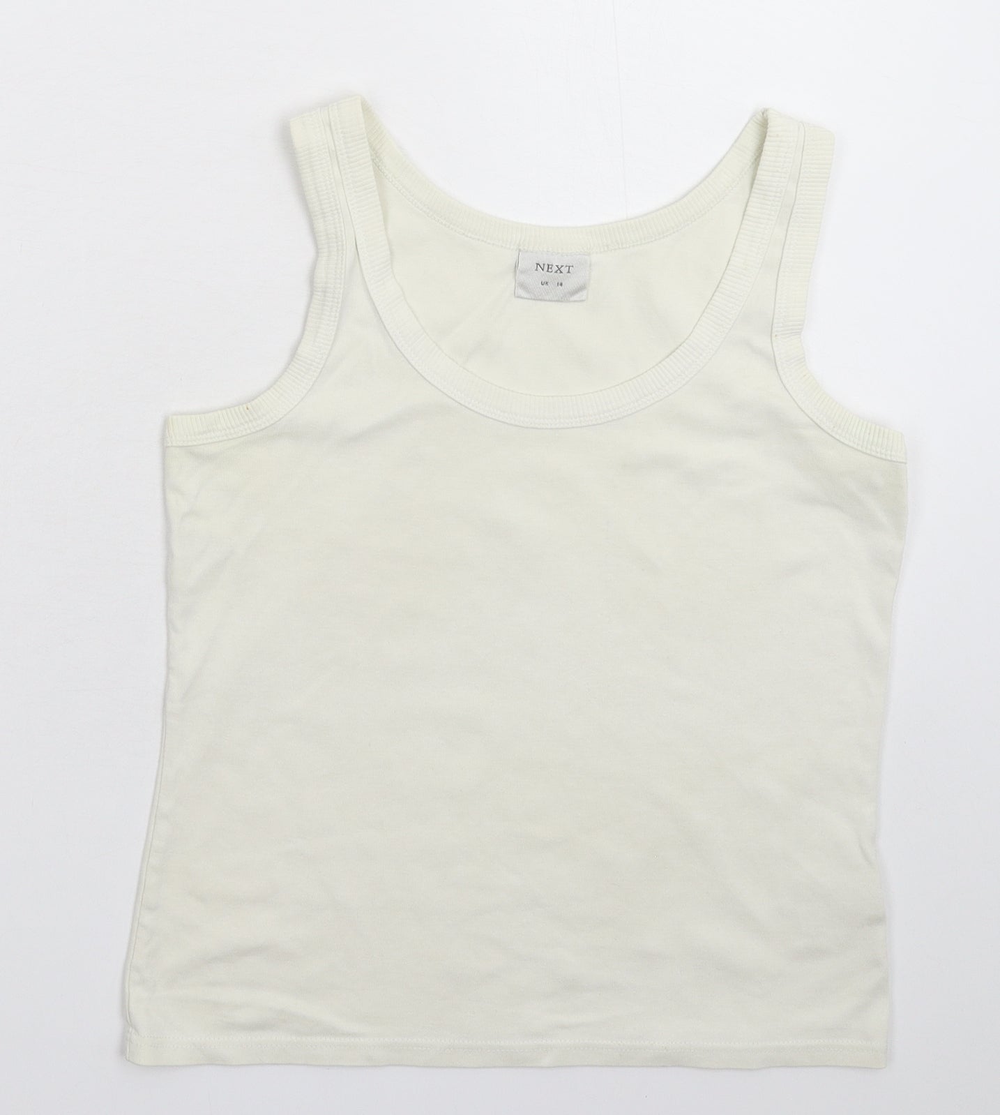 NEXT Womens White   Basic Tank Size 14