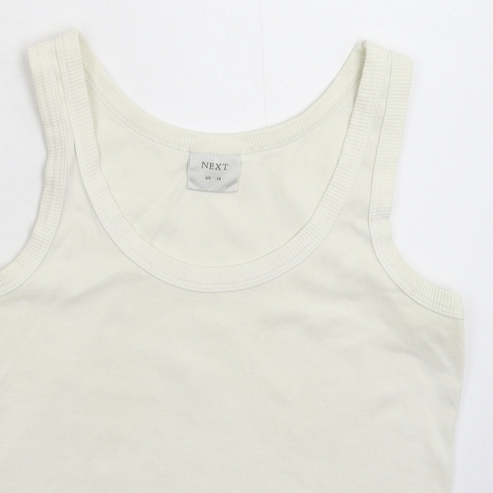 NEXT Womens White   Basic Tank Size 14