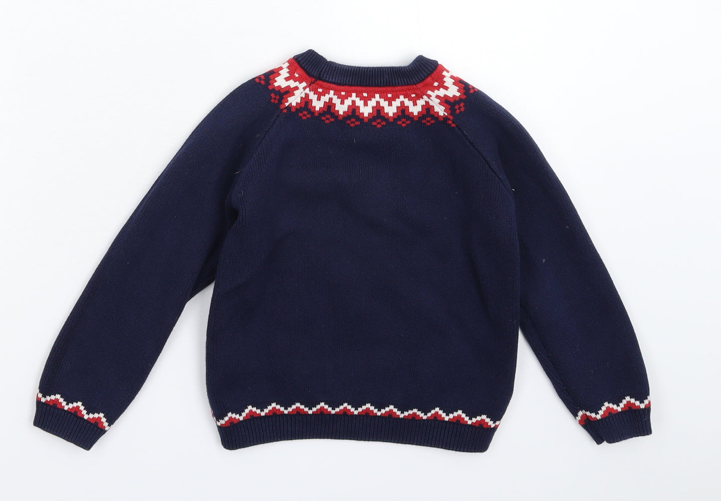 Marks and Spencer Boys Blue  Knit Pullover Jumper Size 4-5 Years