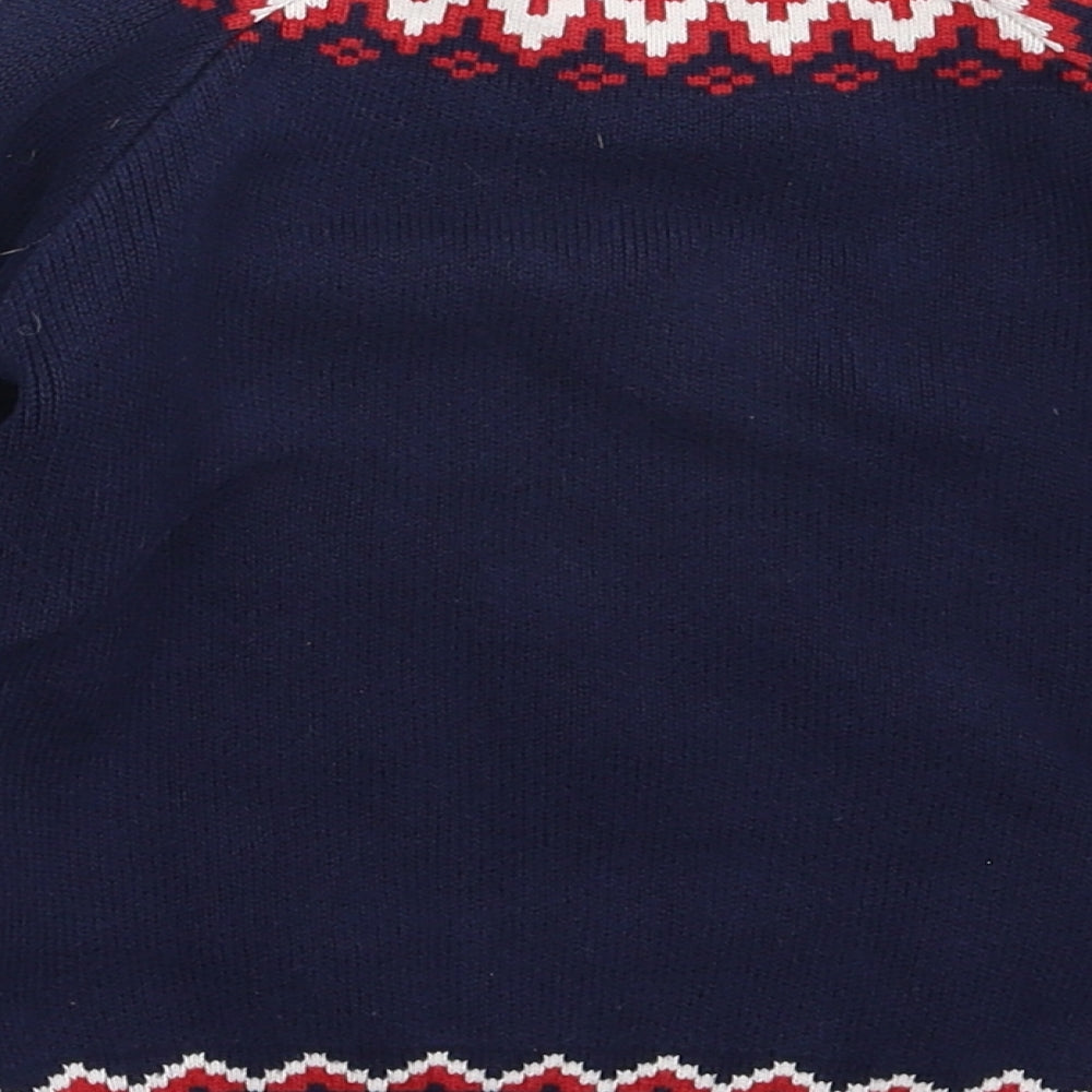 Marks and Spencer Boys Blue  Knit Pullover Jumper Size 4-5 Years