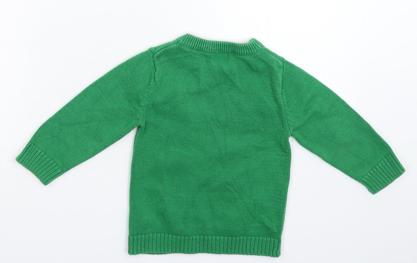NEXT Baby Green  Knit Pullover Jumper Size 12-18 Months  - Christmas