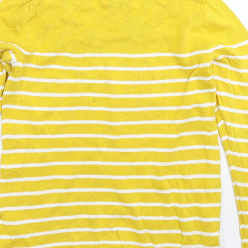 Old Navy Womens Yellow Striped Knit Pullover Jumper Size S