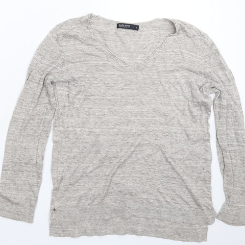David Jones Womens Grey  Knit Pullover Jumper Size S