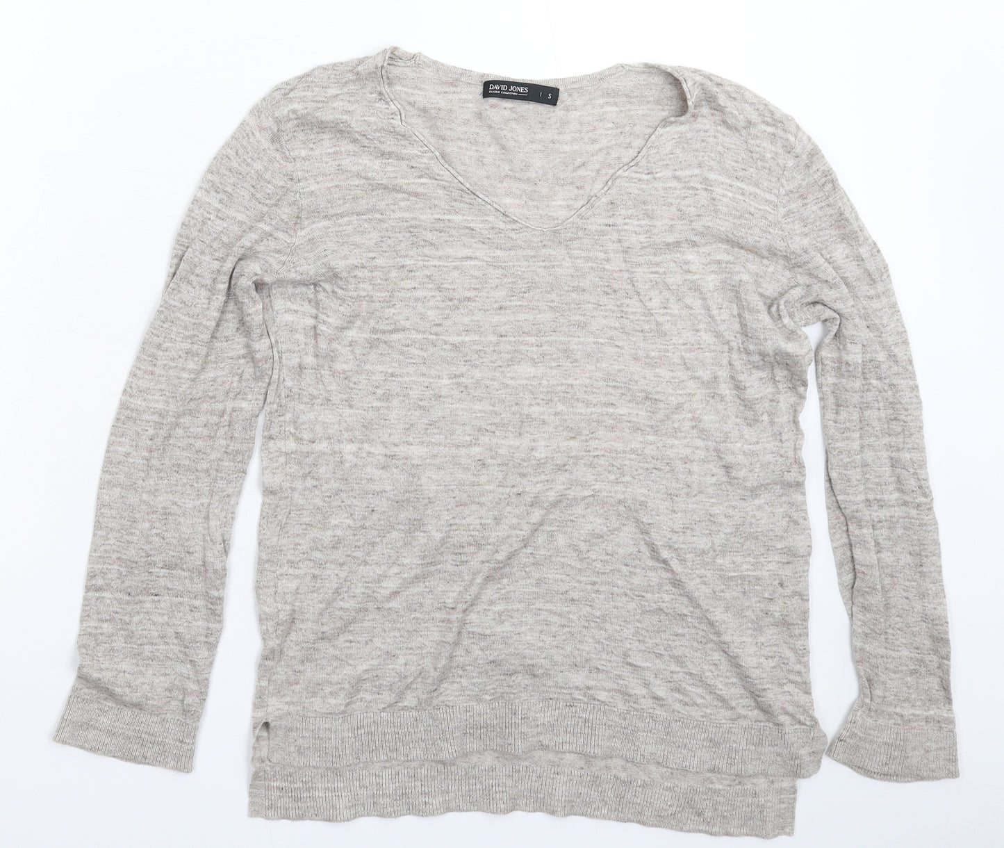 David Jones Womens Grey  Knit Pullover Jumper Size S
