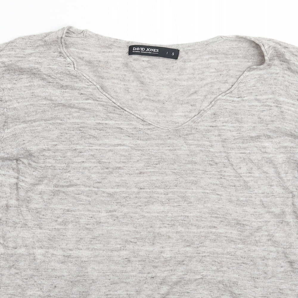 David Jones Womens Grey  Knit Pullover Jumper Size S