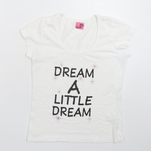 Adore Womens White   Basic T-Shirt Size S