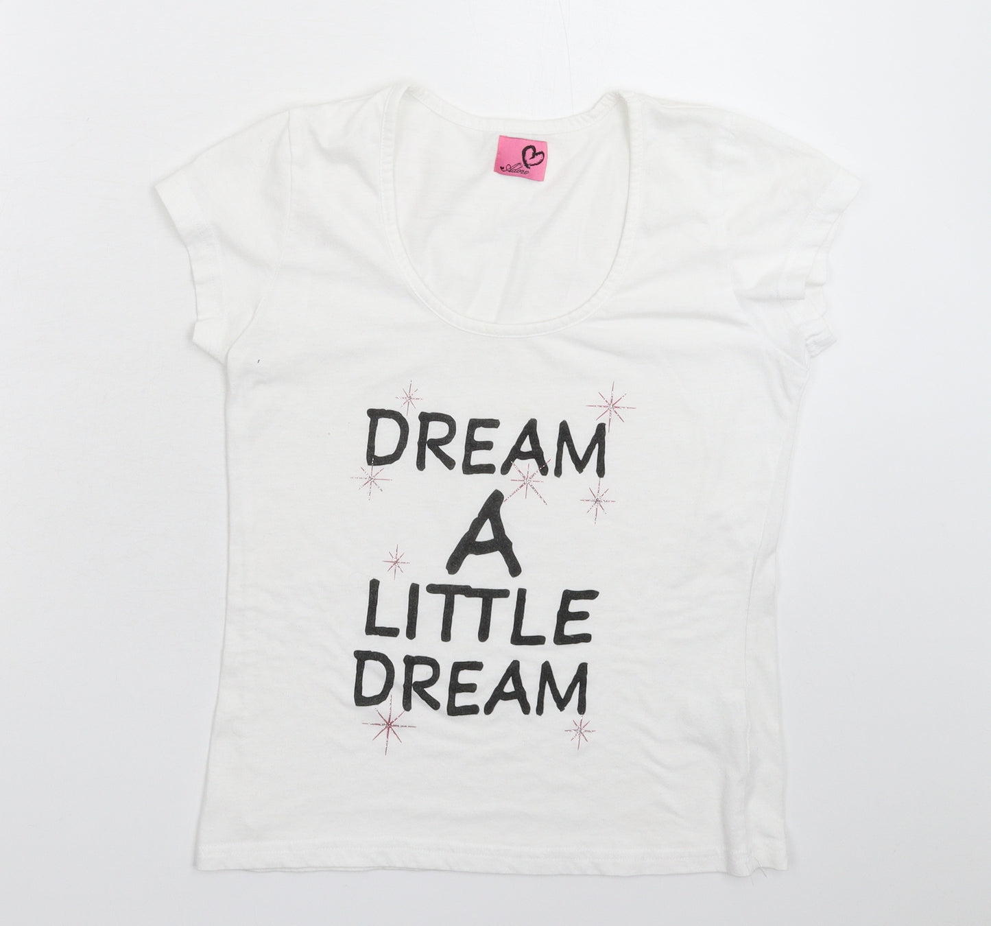 Adore Womens White   Basic T-Shirt Size S