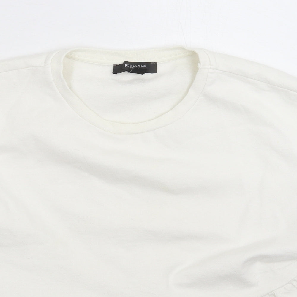 Primark Womens White   Pullover Sweatshirt Size 12