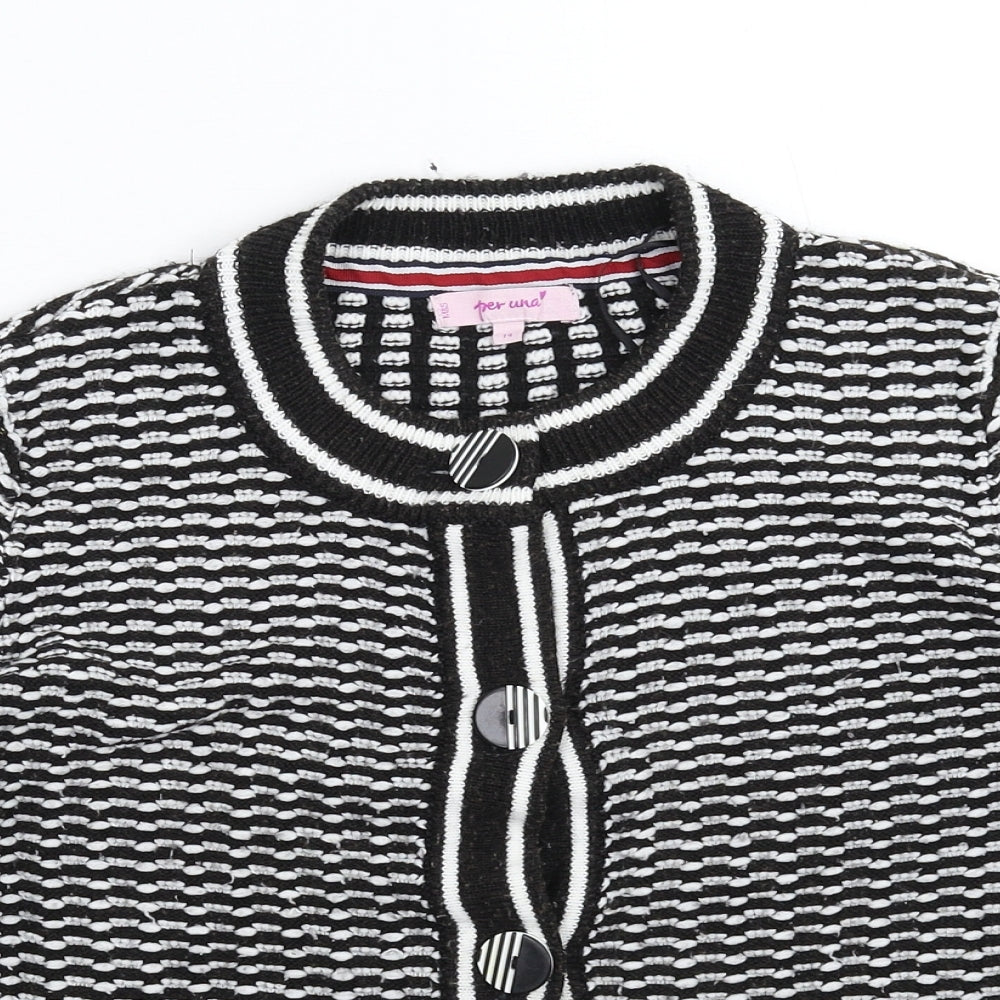 Per Una Womens Multicoloured  Knit Cardigan Jumper Size 14