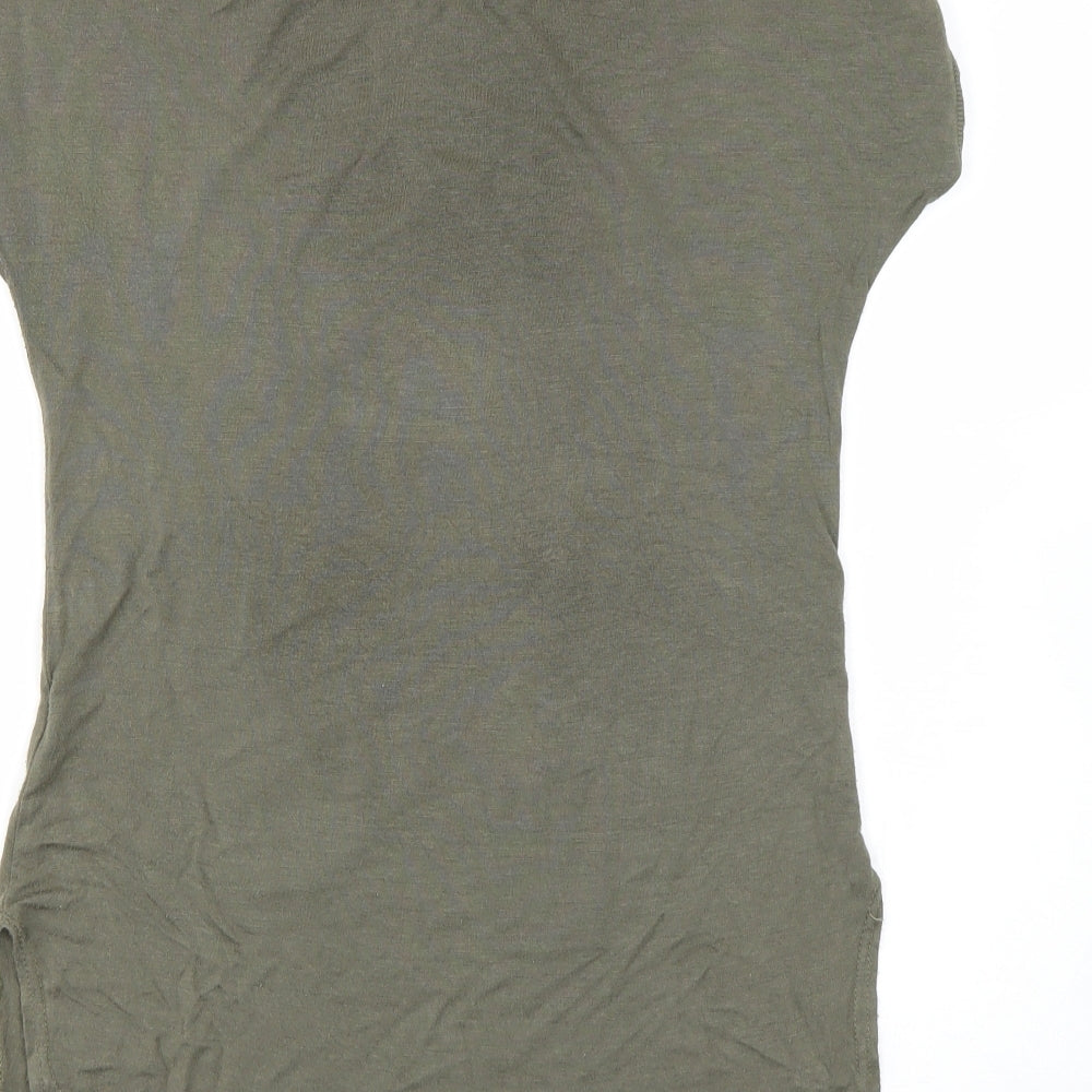 Sophia Mirza Womens Green   Basic T-Shirt Size M  - Skull