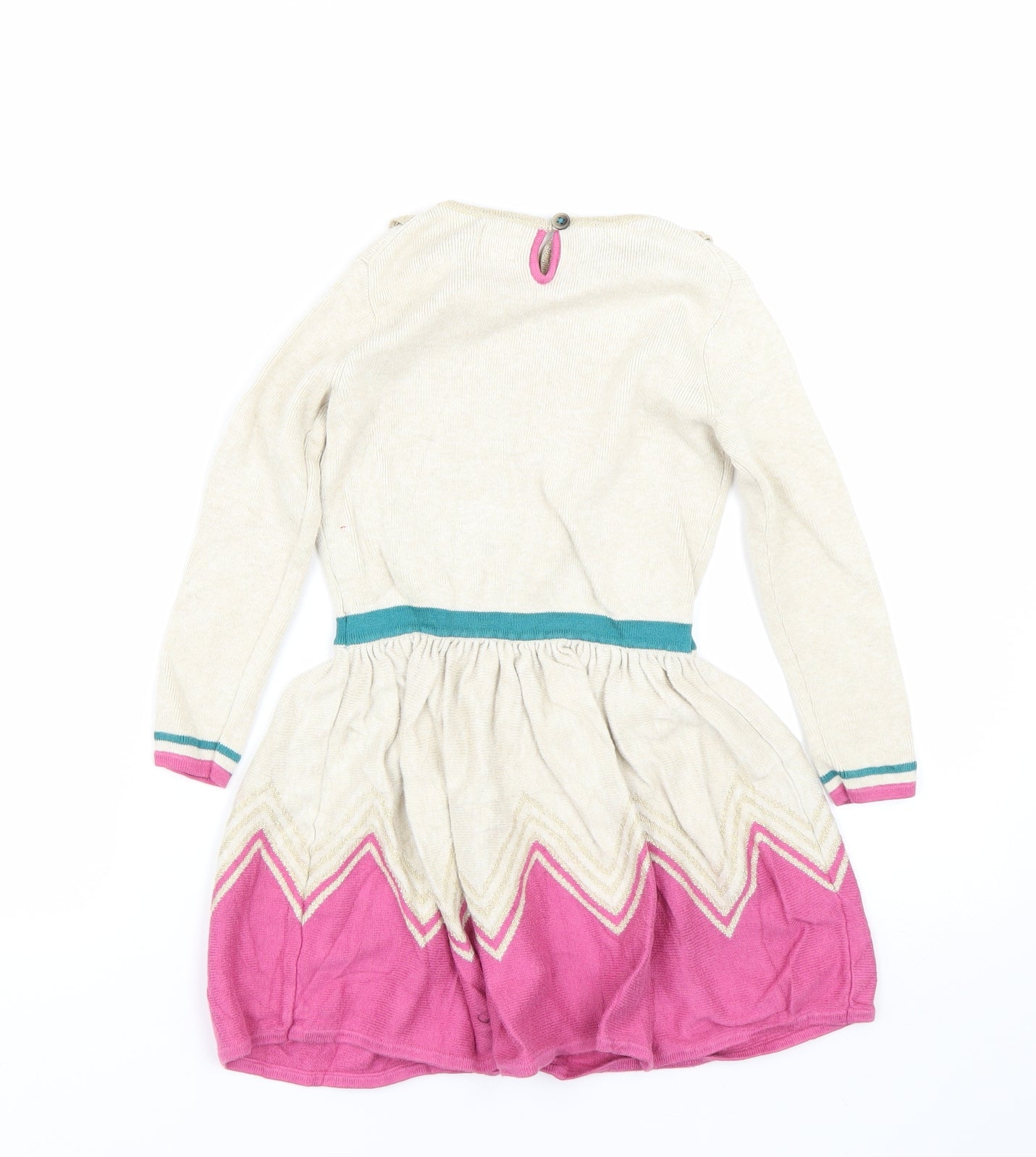 Mini Boden Girls Beige   Jumper Dress  Size 4-5 Years