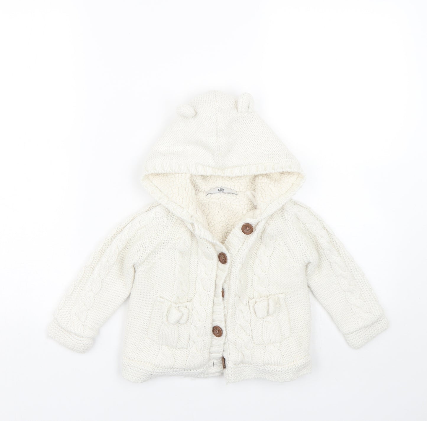 M&S Baby Beige   Cardigan Jumper Size 18-24 Months