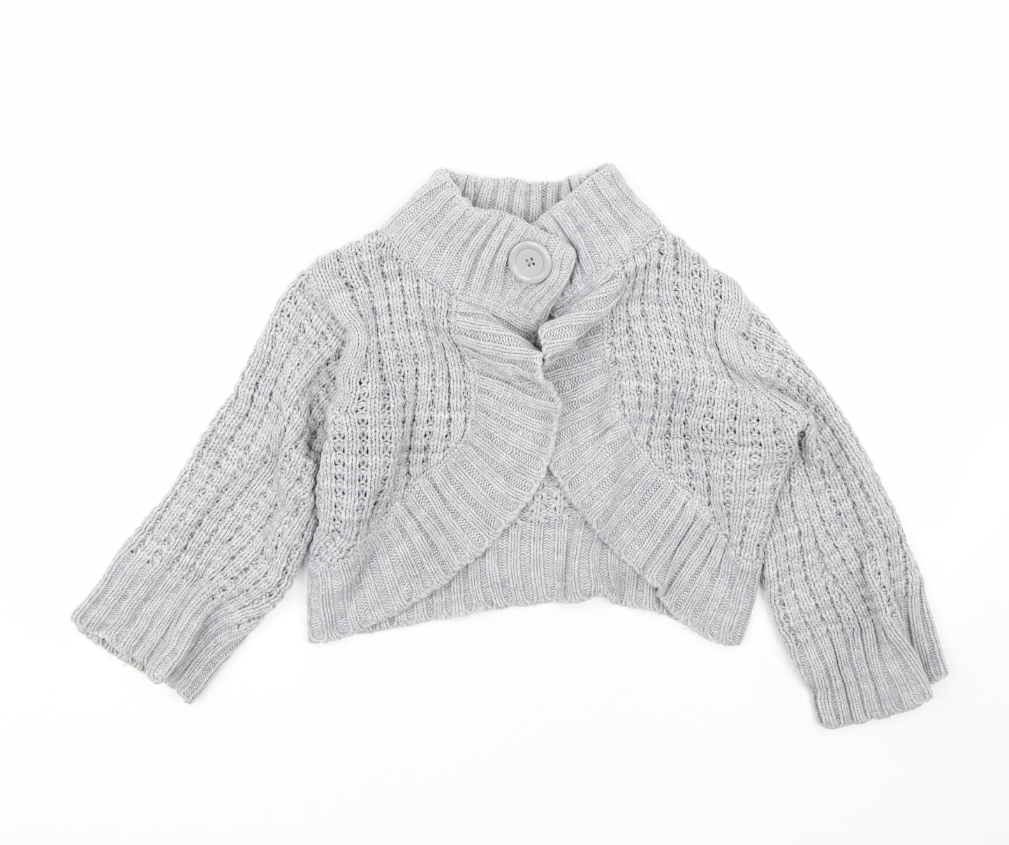 Pep&co Girls Grey   Cape Jumper Size 11-12 Years