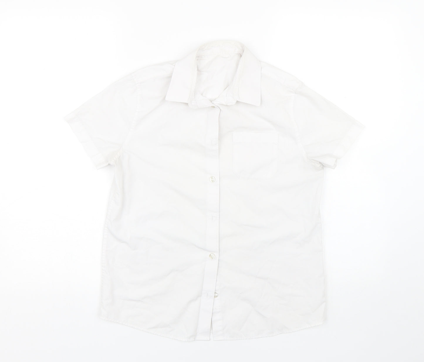 F&F Boys White   Basic Button-Up Size 12-13 Years  - School uniform