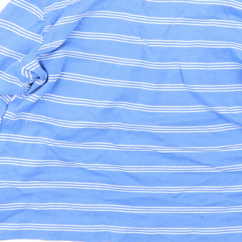 Pep&co Womens Blue Striped  Basic T-Shirt Size 16