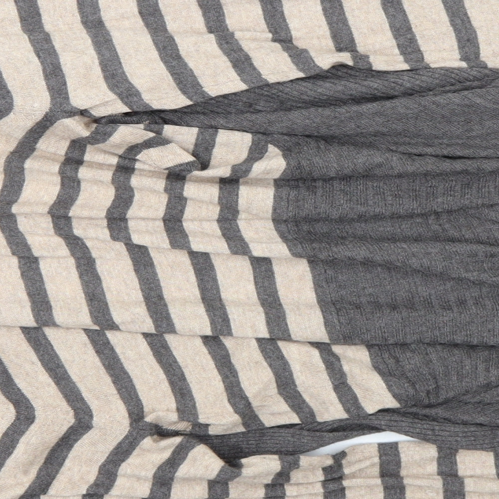 BHS Womens Beige Striped  Cardigan Jumper Size 16