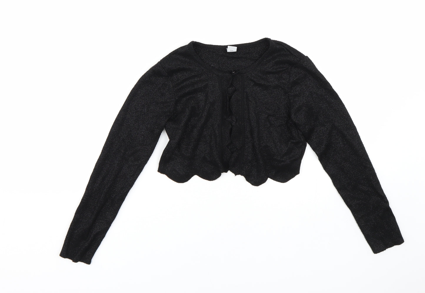 TU Girls Black   Cape Jumper Size 8 Years