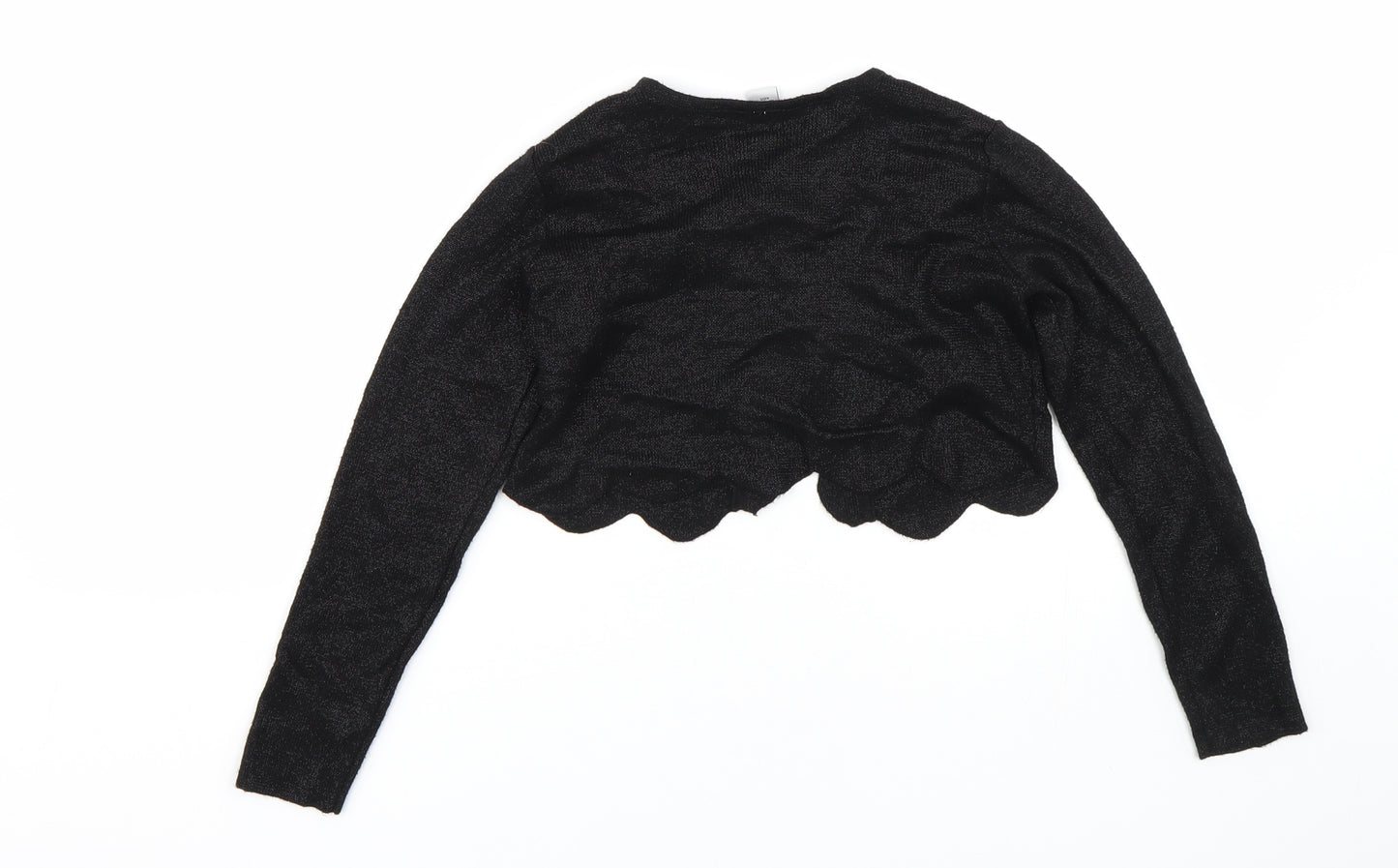 TU Girls Black   Cape Jumper Size 8 Years