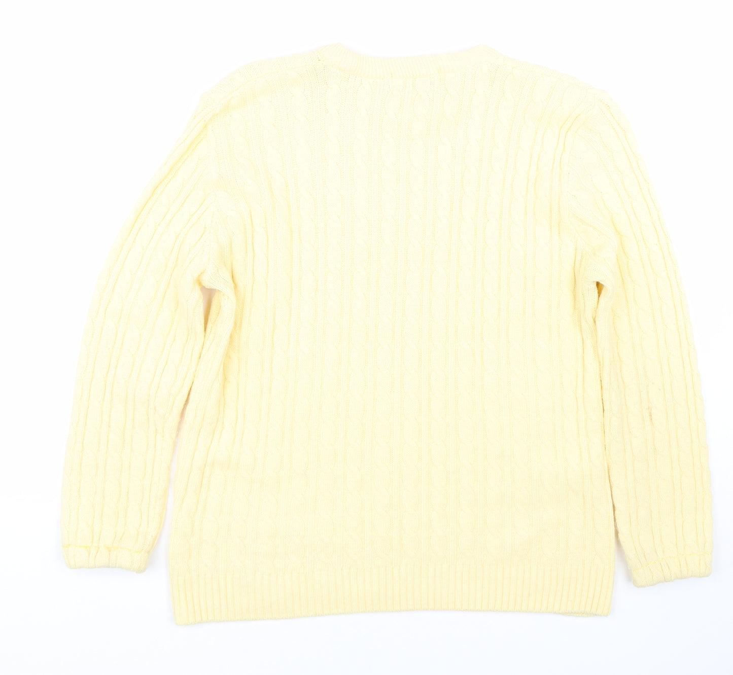 Beaumonde Womens Yellow   Pullover Jumper Size M