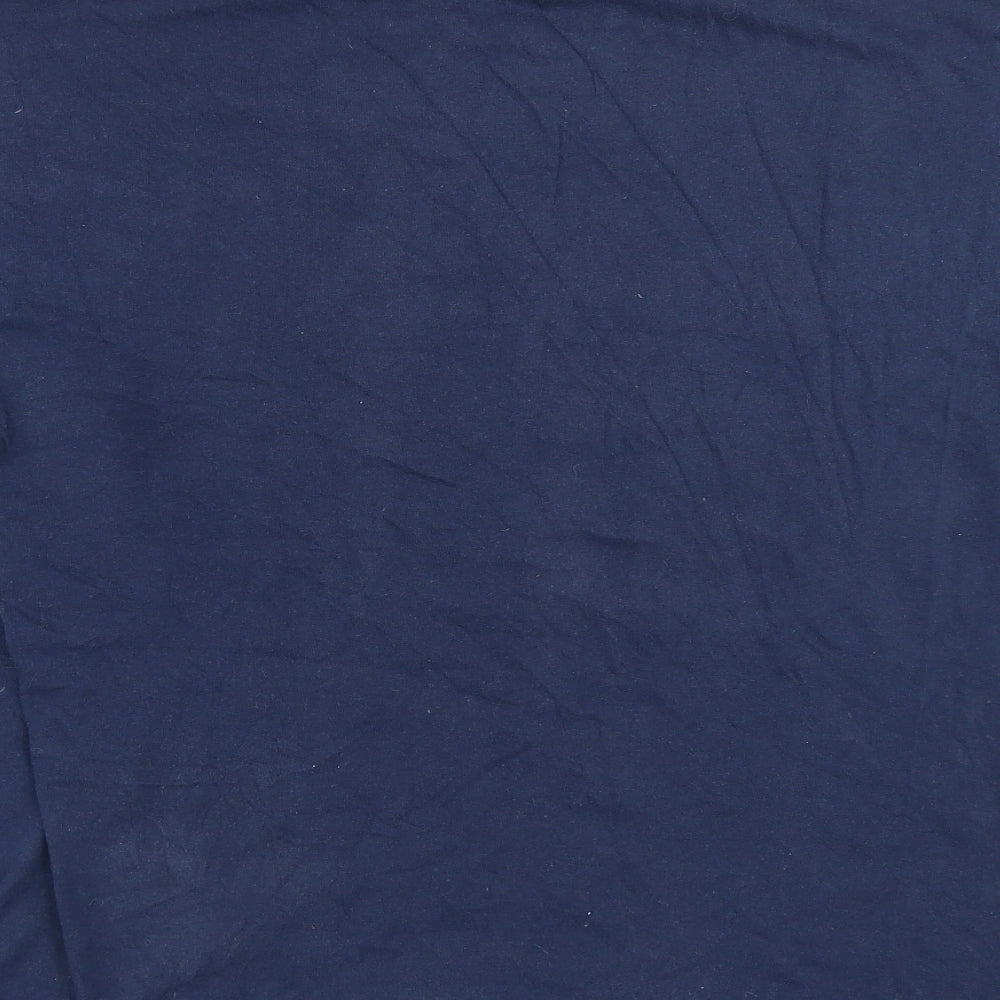 Gildan Mens Blue    T-Shirt Size L