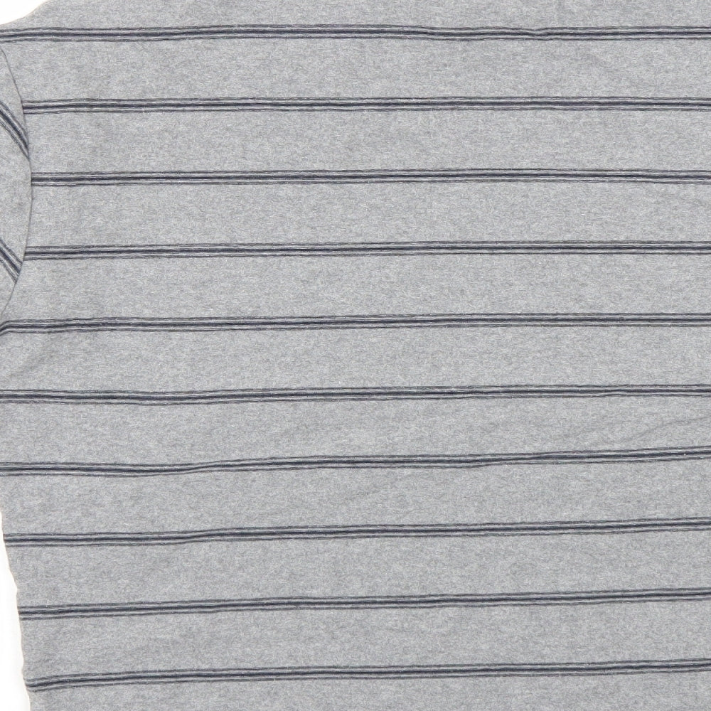 Uniqlo Womens Grey Striped  Basic T-Shirt Size XS